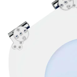 vidaXL Asiento de inodoro tapa cierre suave 2 uds MDF diseño pingüinos Best