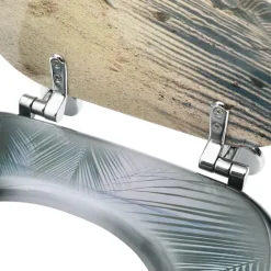 vidaXL Asiento de inodoro con tapa MDF diseño de playa Best