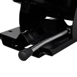 vidaXL Jardín-Asiento de tractor con suspensión negro