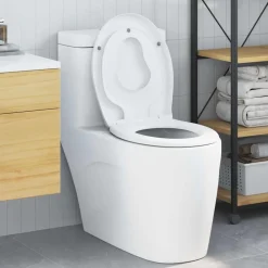 vidaXL Asiento de WC 47 x 37 x 4 cm Duroplast White
