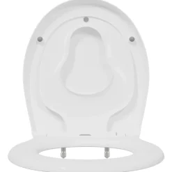 vidaXL Asiento de WC 47 x 37 x 4 cm Duroplast White