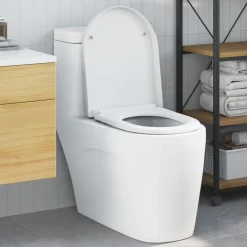 vidaXL Fontanería-Asiento de WC 49 x 36 x 4 cm Duroplast