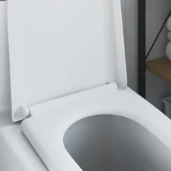 vidaXL Fontanería-Asiento de WC 49 x 36 x 4 cm Duroplast
