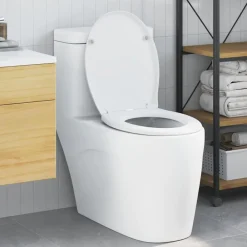 vidaXL Asiento de WC 47 x 37 x 4 cm Duroplast White