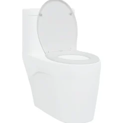 vidaXL Asiento de WC 47 x 37 x 4 cm Duroplast White