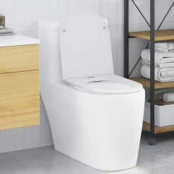 vidaXL Fontanería-Asiento de WC 47 x 36 x 3,4 cm Duroplast