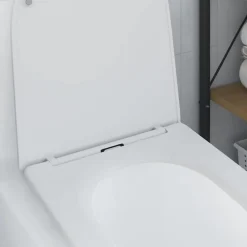 vidaXL Fontanería-Asiento de WC 47 x 36 x 3,4 cm Duroplast