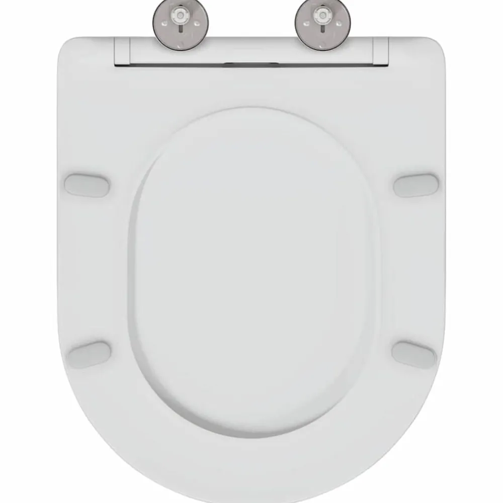 vidaXL Fontanería-Asiento de WC 47 x 36 x 3,4 cm Duroplast