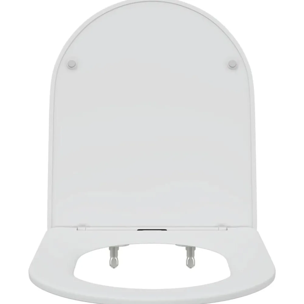 vidaXL Fontanería-Asiento de WC 47 x 36 x 3,4 cm Duroplast