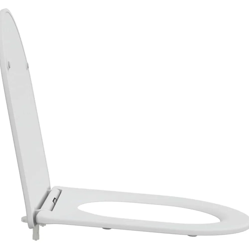 vidaXL Fontanería-Asiento de WC 47 x 36 x 3,4 cm Duroplast