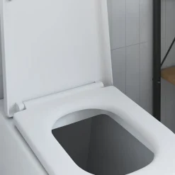 vidaXL Fontanería-Asiento de WC 47,5 x 35 x 3,6 cm Duroplast