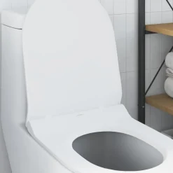 vidaXL Fontanería-Asiento de WC Ajustable 50 x 36,5 x 5 cm Polipropileno