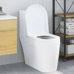 vidaXL Asiento de WC Ajustable 48 x 36,5 x 4,5 cm Polipropileno White Discount