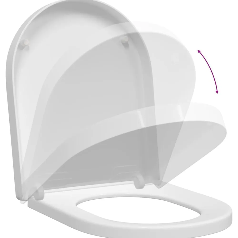 vidaXL Asiento de WC Ajustable 48 x 36,5 x 4,5 cm Polipropileno White Discount