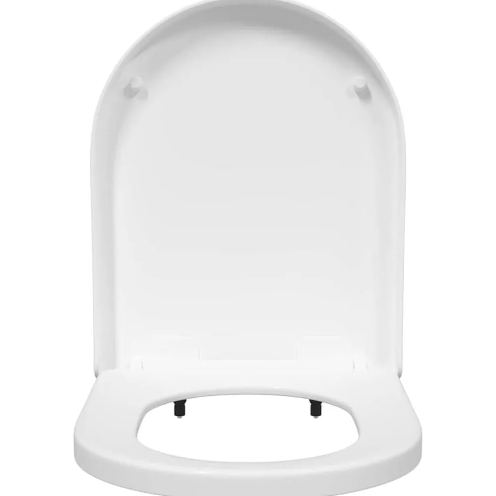 vidaXL Asiento de WC Ajustable 48 x 36,5 x 4,5 cm Polipropileno White Discount