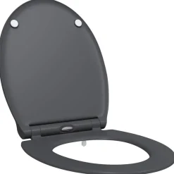 vidaXL Fontanería-Asiento de WC 47 x 37,5 x 3,8 cm Duroplast