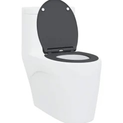 vidaXL Fontanería-Asiento de WC 47 x 37,5 x 3,8 cm Duroplast