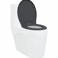 vidaXL Fontanería-Asiento de WC 47 x 37 x 4 cm Duroplast