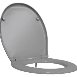 vidaXL Asiento de WC 47 x 37 x 4 cm Duroplast Gris Hot
