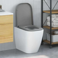 vidaXL Fontanería-Asiento de WC 47,5 x 35 x 3,6 cm Duroplast