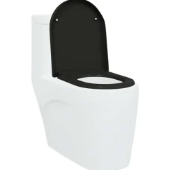vidaXL Fontanería-Asiento de WC 49 x 36 x 4 cm Duroplast