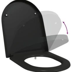 vidaXL Fontanería-Asiento de WC 49 x 36 x 4 cm Duroplast