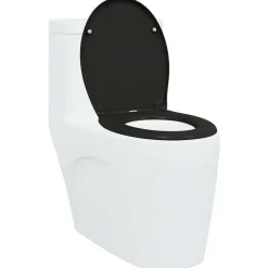 vidaXL Fontanería-Asiento de WC 47 x 37 x 4 cm Duroplast