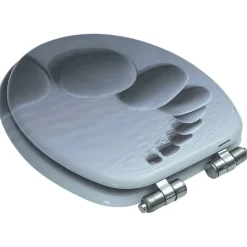 vidaXL Asiento inodoro WC con tapa de cierre suave MDF diseño piedras Clearance