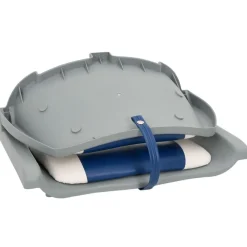 vidaXL Asiento para barco con pedestal giratorio 360° Azul y blanco Best