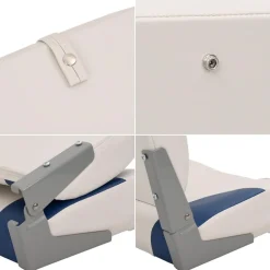 vidaXL Vehículos-Asiento para barco con pedestal giratorio 360°