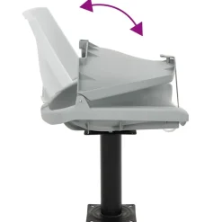 vidaXL Vehículos-Asiento para barco con pedestal giratorio 360°