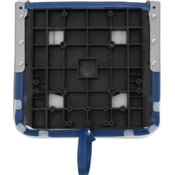 vidaXL Asiento para barco con pedestal giratorio 360° Blanco y azul Online