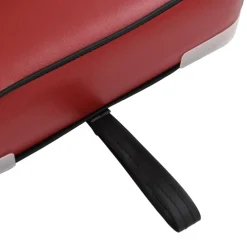 vidaXL Asiento para barco con pedestal giratorio 360° Negro y rojo Clearance