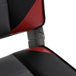 vidaXL Asiento para barco con pedestal giratorio 360° Negro y rojo Clearance