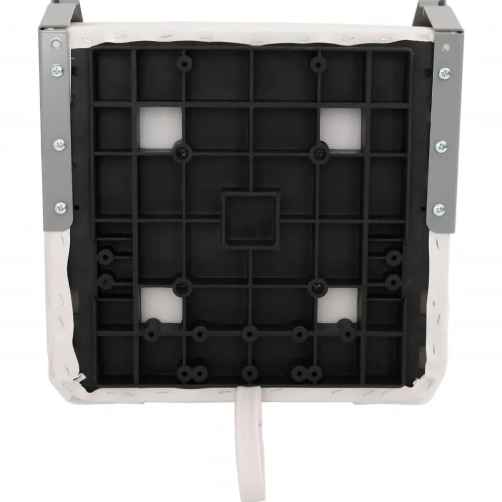 vidaXL Asiento para barco con pedestal giratorio 360° Blanco y azul New