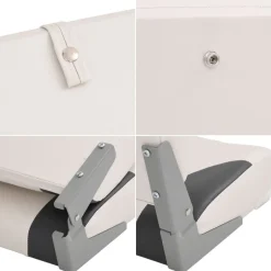 vidaXL Vehículos-Asiento para barco con pedestal giratorio 360°