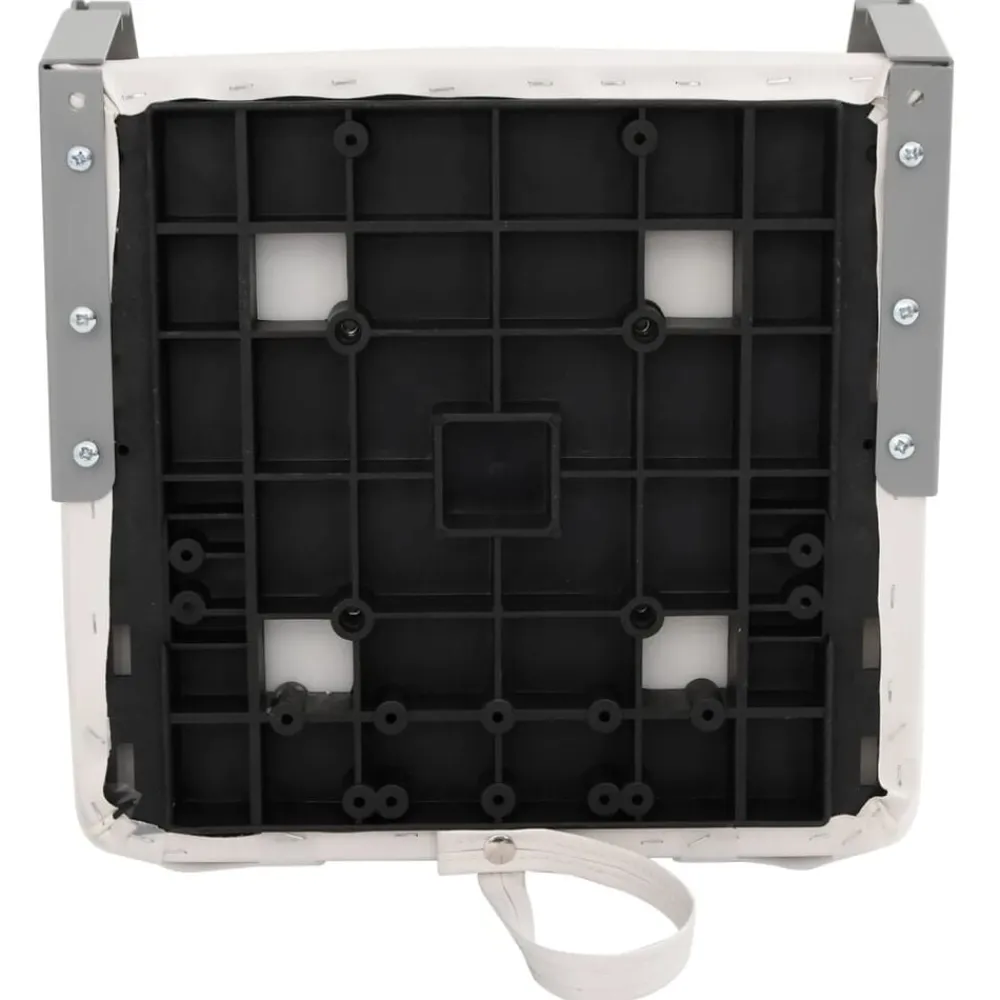 vidaXL Asiento para barco con pedestal giratorio 360° Blanco y rojo Best