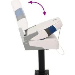 vidaXL Vehículos-Asiento para barco con pedestal giratorio 360°