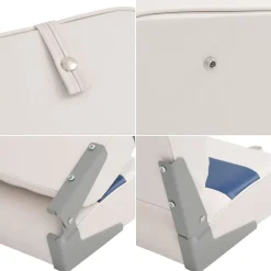 vidaXL Vehículos-Asiento para barco con pedestal giratorio 360°