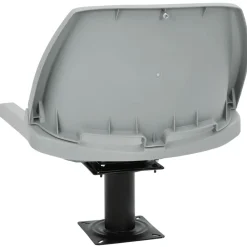 vidaXL Asiento para barco con pedestal giratorio 360° Gris New