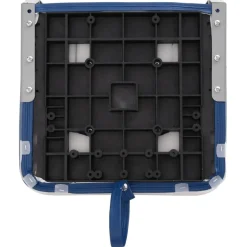vidaXL Asiento para barco con pedestal giratorio 360° Blanco y azul New