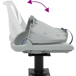 vidaXL Vehículos-Asiento para barco con pedestal giratorio 360°