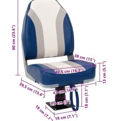 vidaXL Vehículos-Asiento para barco con pedestal giratorio 360°