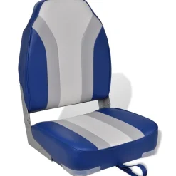 vidaXL Asiento plegable de barco con respaldo alto Best