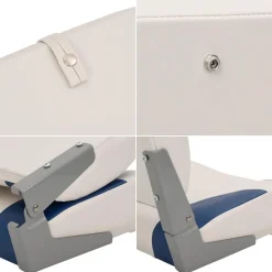 vidaXL Piezas Y Accesorios Para Vehículos-Asiento plegable para barco 1 juego 41x36x48 cm