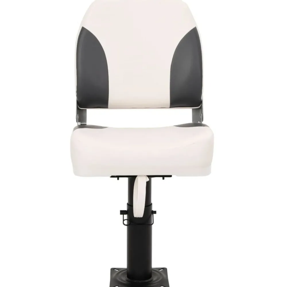 vidaXL Piezas Y Accesorios Para Vehículos-Asiento plegable para barco 1 juego con respaldo bajo correa fijación
