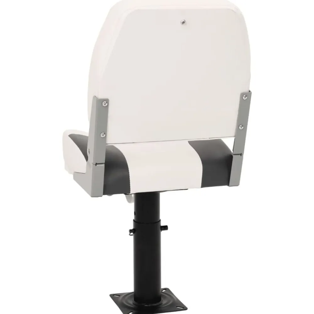 vidaXL Piezas Y Accesorios Para Vehículos-Asiento plegable para barco 1 juego con respaldo bajo correa fijación