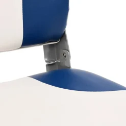 vidaXL Asiento plegable para barco 1 juego 41x36x48 cm Azul y blanco Hot