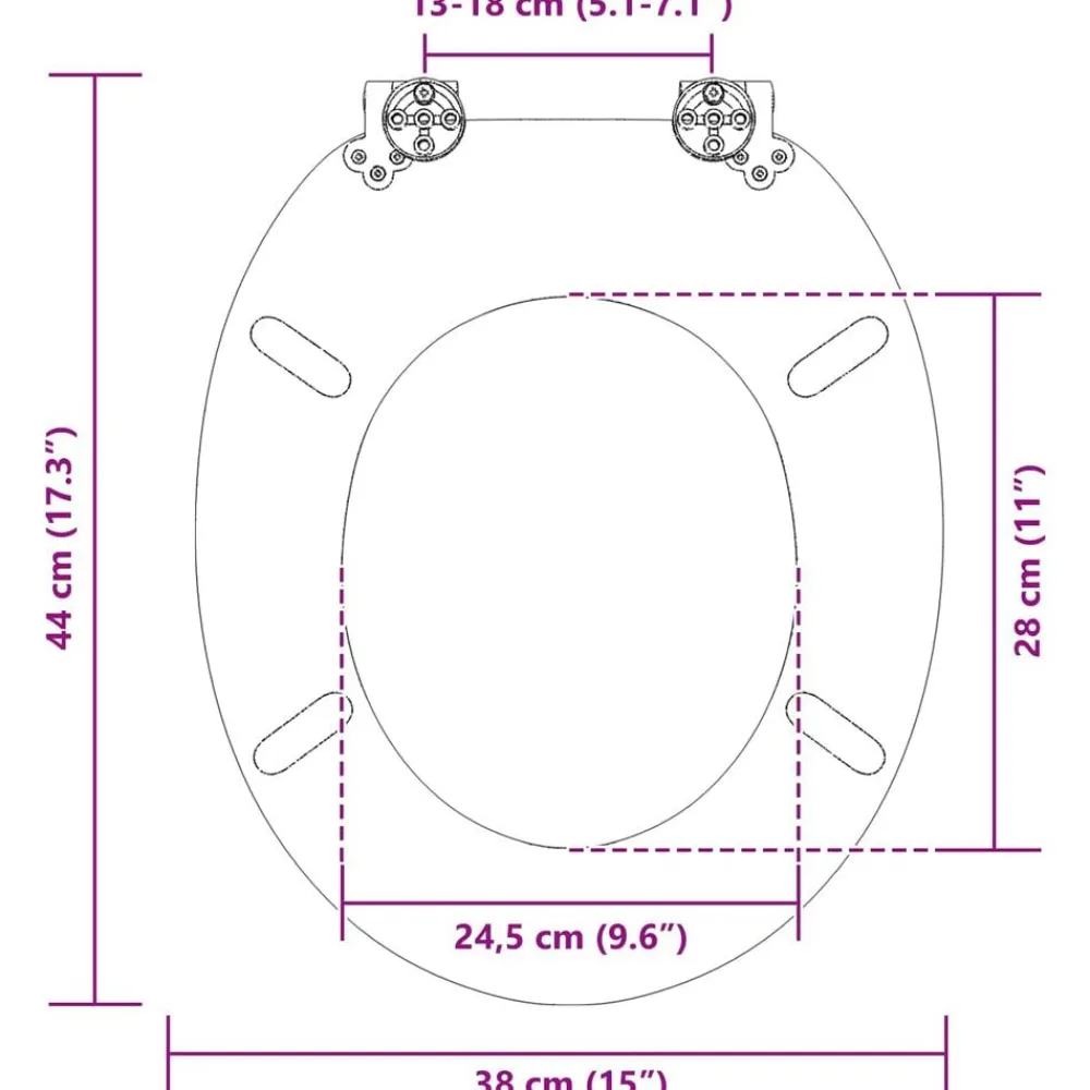 vidaXL Fontanería-Asiento WC tapa cierre suave 2 uds MDF diseño fondo submarino