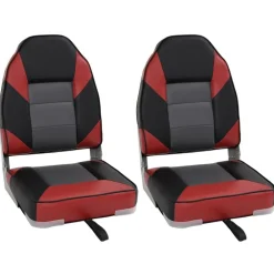 vidaXL Vehículos-Asientos de barco plegables con respaldo alto 2 uds 39x43x58 cm